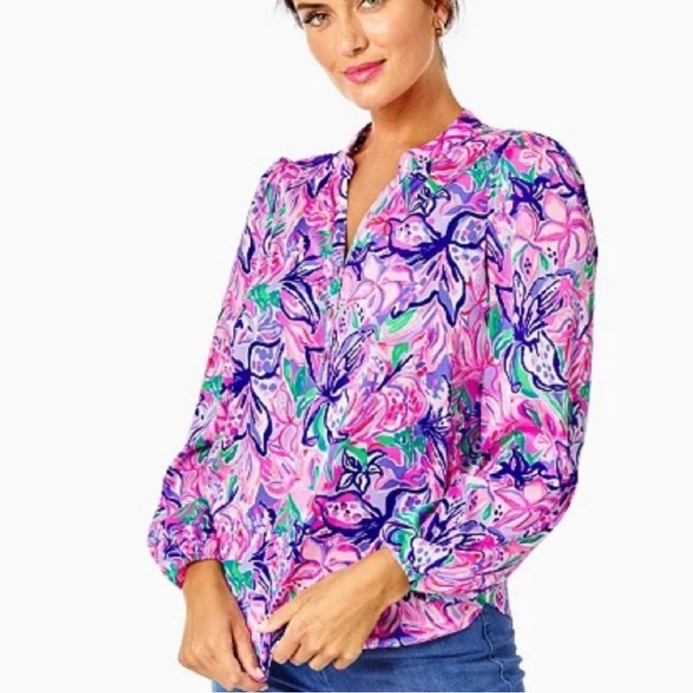 NWT Lilly Pulitzer Marvelle Top- Washable